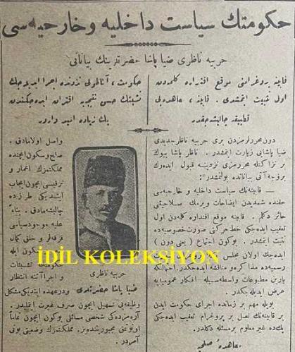 Osmanlıca İleri Gazetesi, Orijinal Dönem Basım, (Ottoman Newspaper) - 24 Ekim 1920 - Sayı: 994 - Hicri: 11 Safer 1339 - Rumi: 24 Teşrin-i Evvel 1336 - Siyaset-i Dahiliye: Tevfik Paşa Kabinesinin Anadolu ile Payitaht Münasebetini İade Hususundaki Teşebbüsünün Müntic-i Muvaffakıyet Olacağından Ümitvar Bulunduğunu Harbiye Nazırı Paşa Beyan Ediyor - Ermenistan'da Harekat-ı Harbiyenin Devamı: Ermeni Gazetelerinin Mukabil Taarruz Diye Haber Verdikleri Harekat-ı Harbiyenin Kıymet ve Mahiyeti Taayyün Etmektedir. Anadolu Haberlerine Bakılırsa Bütün Noktalarda Ermenilerin Getirdikleri Kuvvetler Tevkif Olunmuştur - (Fotoğraf) Harbiye Nazırı Ziya Paşa Hazretleri - Ermeniler'in Mukabil Taarruzları Nedir? Ardahan Üzerine Yürüyen Kemalci Kıtaatın Mukabil Taarruzu - Kızıl Rusya - Asiler Troçki'yi Kovalıyormuş: İki Bin Muhalif Kızıl Askeri (Fotoğraf) Bolşeviklerin Umur-ı Hariciye Komiseri Çiçerin - Ankara Teşkilatı: Mustafa Kemal ve Hükümet-i Muvakkate Hakkında İngiliz Gazetesinin Neşriyatı