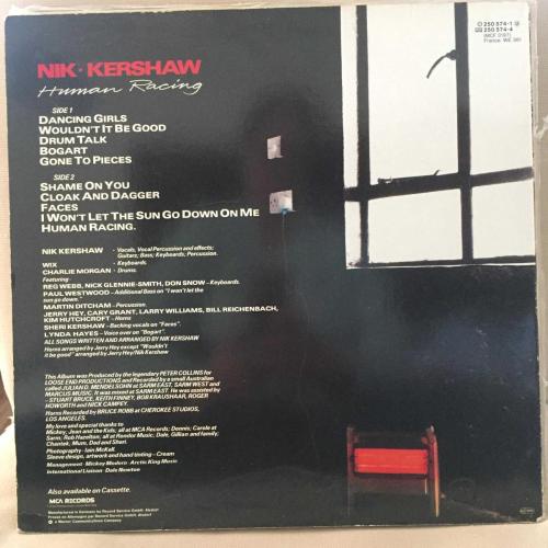 Nik Kershaw - Human Racing / Germany 1984 / LP / *Synth-pop*