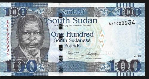 ** GÜNEY  SUDAN ( 100 * POUNDS ) 2019 - ÇİL