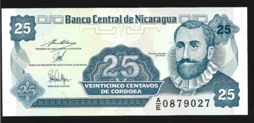 ** NİKARAGUA ( 25 * CENTAVOS ) 1991 - ÇİL