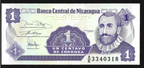 ** NİKARAGUA ( 1 * CENTAVO ) 1991 - ÇİL