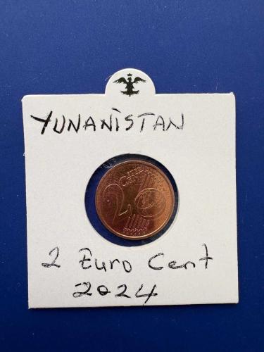 YUNANİSTAN 2 EURO CENT 2024 (KAPAMALI)