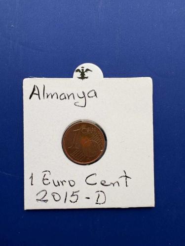 ALMANYA 1 EURO CENT 2015-D (KAPAMALI)