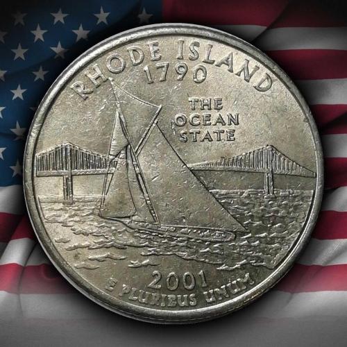 ABD 2001 YILI ¼ Dolar Rhode Island ÇİL