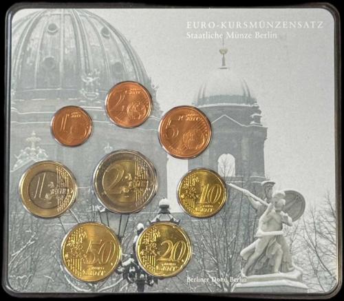 2002 Almanya Euro Madeni Para Seti (Staatliche Münze Berlin, Orijinal Blisterli)