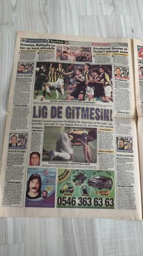 FOTOSPOR SPOR GAZETESİ - TURKISH NEWSPAPER - DOĞUM GÜNÜ HEDİYESİ  - EKSİKSİZ TAM TAKIM GAZETE -  4 MAYIS 2006 PERŞEMBE BEŞİKTAŞ - FENERBAHÇE - TÜRKİYE KUPASI ŞAMPİYONU - EZELİ RAKİBİ FENERBAHÇE’Yİ İZMİR ATATÜRK STADI’NDA TÜMER (2) VE GÖKHAN GÜLEÇ’İN GOLLERİYLE 3-2 MAĞLUP EDEN BEŞİKTAŞ KUPAYI 8 YIL SONRA MÜZESİNE GÖTÜRDÜ - KARAKARTAL HAKKINI ALDI - MÜTHİŞ BİR ZAFER - BRAVO BEŞİKTAŞ ÜZÜLME FENER - ALSANCAK SOHBETLERİ - KARTAL İÇİN SADECE KUPA - FENER TELAŞA DÜŞTÜ - TAVLADA FENER KAZANDI  CORDOBA - GÖKHAN ZAN - KORAY - İBRAHİM ÜZÜLMEZ - İBRAHİM TORAMAN - OKAN - KLEBERSON - TÜMER METİN - MEHMET SEDEF - BOBO - GÖKHAN GÜLEÇ - MEHMET YOZGATLI - SEMİH ŞENTÜRK - CHRISTOPH DAUM - JEAN TIGANA - CELAL KOLOTOĞLU - ERGUN HİÇYILMAZ - GÖKHAN GÜÇKAYA