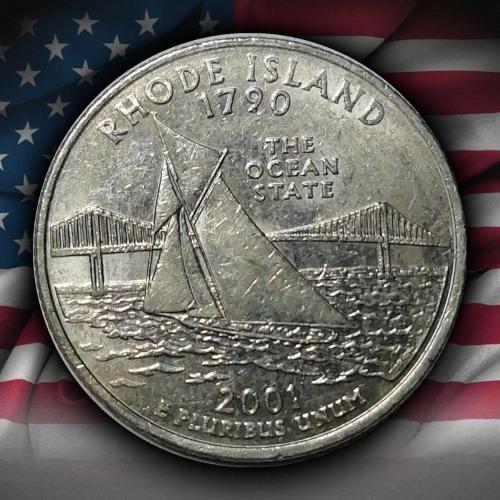 ABD 2001 YILI ¼ Dolar Rhode Island ÇİLALTI