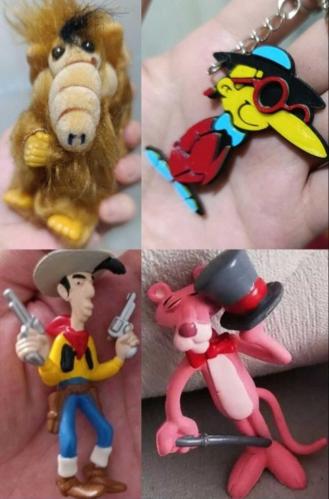 Nadir zor bulunur set Red Kit pembe panter uzaylı alf TipiTip koleksiyon nostalji tasarım dekor hediye vintage retro aksesuar reklam promosyon minyatür diorama maskot süs
