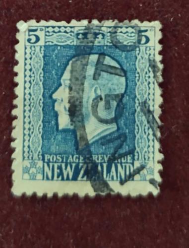 Yeni Zelanda _1935 Kral George V _damgalı pul