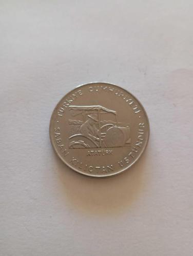 1970 tarihli hatıra basımı 2.5 Lira Saban Kılıçtan Üstündür