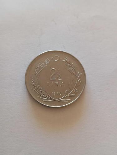 1970 tarihli hatıra basımı 2.5 Lira Saban Kılıçtan Üstündür