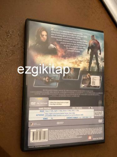 kaptan amerika  dvd (PC'de  denenmiştir/izlenmiştir) kış askeri (chris evans scarlett johansson robert redford samuel jackson) captain america
