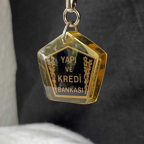 1970 Yapı Kredi Bankası Akrilik Anahtarlık