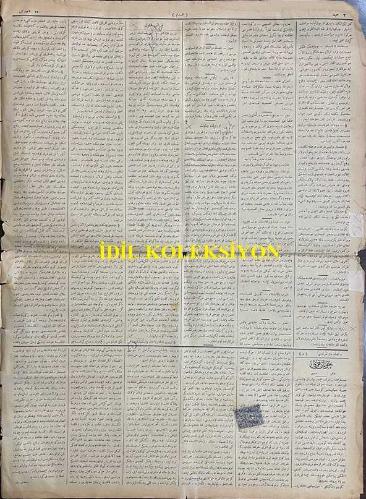 Osmanlıca İkdam Gazetesi, Orijinal Dönem Basım, (Ottoman Newspaper) - 6 Şubat 1897 - Sayı: 920 - Hicri: 4 Ramazan 1314 - Rumi: 25 Kanun-i Sani 1312 - Selamlık Resm-i Alisi: Halife-i Sadık-Unvan ve Vekil-i Resul-i Zişan Efendimiz Hazretleri Dünkü Cuma Günü Eda-i Salat-ı ile Selamlık Resm-i Alisini Hamidiye Camii'nde İcrasını Emr ü Ferman Buyurmuşlardır - İftar-ı Cenab-ı Mülukane - Nil ile Bahr-i Ahmer Beyninde Bir Şimendifer Hattı İnşası Bu Sırada Pek Ziyade Tasavvur Olunmaktadır ki Bu Tasavvur Zemin-i Tatbike Vaz Olunabildiği Halde Bahr-i Ahmer'le Bahr-i Sefid Beynindeki Münakalat-ı Ticariye Yüzünden Süveyş Kanalına Rekabet Edilebilecektir - Hindistan'da Taun ve Kaht - İkdam'ın Tefrikası: 