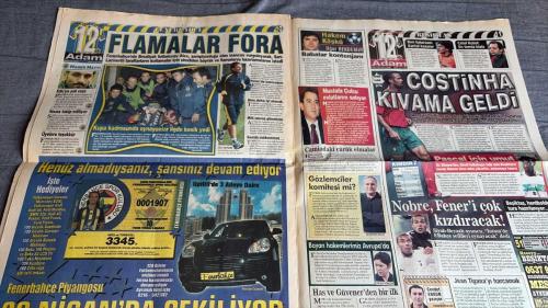 ONİKİNCİ ADAM SPOR GAZETESİ TURKISH NEWSPAPER - DOĞUM GÜNÜ HEDİYESİ  - TAM TAKIM EKSİKSİZ GAZETE -   14 NİSAN   2007 - İŞTE BÖYLE ASLANIM: GALATASARAY ANKARA’DA COŞTU  - ÜMİT KARAN İKİ KEZ VE NECATİ BULDU BİTİRDİ  - EYVAH APPIAH JUVE'YE GERİ DÖNÜYOR!  - RİCO PAŞA GİDİCİ: KATAR'DAN SÜPER TEKLİF  - GOL KRALI RODRIGO TAKİPTE: ZİCO MUTLAKA ALALIM DEDİ  - VENERSEK İŞ BİTER: TİGANA'DAN SAKARYA MESAJI  - MARSİLYA SONG'U BİTİRDİ  - YATTARA'NIN İSMİ İBRAHİM OLUYOR!  - GENÇLERİ EZMEYİN: FATİH TERİM'DEN TRİBÜN BASKISI UYARISI  - CUMA FOBİSİNİ DE YENDİ  - SERVET EYVAH: SİVAS VERDİĞİNİ AÇIKLADI  - NOBRE FENER'İ ÇOK KIZDIRACAK  - PASCAL İÇİN UMUT: RAKAMI BİRAZ DAHA YÜKSELTİN  - PFDK CEZA YAĞDIRDI  - HAKEM KÖŞKÜ: BABALAR KONTENJANI  - ASIM AKGÖL  - UĞUR BEKDEMİR  - DİYASET TÜFEKÇİ  - ONUR KOÇAK  - DR. SEDAT HAYRAN  - MURAT ÖKTEM  - CEVDET ERGÜN