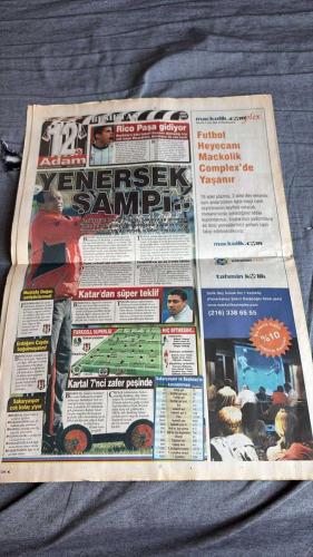 ONİKİNCİ ADAM SPOR GAZETESİ TURKISH NEWSPAPER - DOĞUM GÜNÜ HEDİYESİ  - TAM TAKIM EKSİKSİZ GAZETE -   14 NİSAN   2007 - İŞTE BÖYLE ASLANIM: GALATASARAY ANKARA’DA COŞTU  - ÜMİT KARAN İKİ KEZ VE NECATİ BULDU BİTİRDİ  - EYVAH APPIAH JUVE'YE GERİ DÖNÜYOR!  - RİCO PAŞA GİDİCİ: KATAR'DAN SÜPER TEKLİF  - GOL KRALI RODRIGO TAKİPTE: ZİCO MUTLAKA ALALIM DEDİ  - VENERSEK İŞ BİTER: TİGANA'DAN SAKARYA MESAJI  - MARSİLYA SONG'U BİTİRDİ  - YATTARA'NIN İSMİ İBRAHİM OLUYOR!  - GENÇLERİ EZMEYİN: FATİH TERİM'DEN TRİBÜN BASKISI UYARISI  - CUMA FOBİSİNİ DE YENDİ  - SERVET EYVAH: SİVAS VERDİĞİNİ AÇIKLADI  - NOBRE FENER'İ ÇOK KIZDIRACAK  - PASCAL İÇİN UMUT: RAKAMI BİRAZ DAHA YÜKSELTİN  - PFDK CEZA YAĞDIRDI  - HAKEM KÖŞKÜ: BABALAR KONTENJANI  - ASIM AKGÖL  - UĞUR BEKDEMİR  - DİYASET TÜFEKÇİ  - ONUR KOÇAK  - DR. SEDAT HAYRAN  - MURAT ÖKTEM  - CEVDET ERGÜN