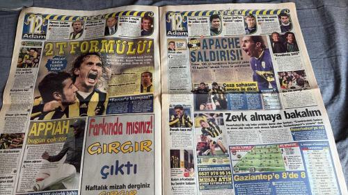 ONİKİNCİ ADAM SPOR GAZETESİ TURKISH NEWSPAPER - DOĞUM GÜNÜ HEDİYESİ  - TAM TAKIM EKSİKSİZ GAZETE -    20 NİSAN   2007 - ÇIK KONUŞ SAYIN BAŞKAN HALUK ULUSOY!  - F.BAHÇE'DE TEVEZ HAREKATI: EL APACHE BOMBASI  - CIM-BOM'A ELMANDER GELİYOR: İSVEÇLİ GOLCÜ İLE ATAK BAŞLADI  - KARTAL'DA TIGANA'NIN İPİ ÇEKİLDİ: ALİ GÜLTİKEN'DEN ZEHİR ZEMBEREK RAPOR  - RUNJE KADIKÖY'DE SAHADA: TAHKİM CEZAYI İNDİRDİ  - ADNAN POLAT: FENERBAHÇE’YE PENALTI VERİLME ZORUNLULUĞU MU VAR?  - AYAĞIM KOPSA DA OYNARIM: MURAT ŞAHİN'DEN ÖZVERİ JESTİ  - TRABZON'UN YÜKÜ AĞIR: NURİ ALBAYRAK'TAN FATİH TEKKE ÖZÜRÜ  - İDDAA'DA PARA KAZANMAK ARTIK ÇOK KOLAY: 75 GÜNDE 1033 ORAN  - FRANSIZ ÖPÜCÜĞÜ: AUXERRE'Lİ PEDRETTI'YE KANCA  - PASCAL NOUMA İKNA ETTİ  - CRISTOPH DAUM MUSTAFA'YI ÇAĞIRDI  -- ARİF KOCABIYIK  - DR. SEDAT HAYRAN  - BURAK AKBAY  - ALPASLAN DİKMEN  - ADNAN POLAT  - HALUK ULUSOY  - YILDIRIM DEMİRÖREN  - AZİZ YILDIRIM  - ZICO  - JEAN TIGANA  - ALİ GÜLTİKEN  - ADNAN SEZGİN  - NURİ ALBAYRAK  - ŞABAN YILDIRIM  - ENGİN İPEKOĞLU.