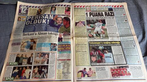 ONİKİNCİ ADAM SPOR GAZETESİ TURKISH NEWSPAPER - DOĞUM GÜNÜ HEDİYESİ  - TAM TAKIM EKSİKSİZ GAZETE -    20 NİSAN   2007 - ÇIK KONUŞ SAYIN BAŞKAN HALUK ULUSOY!  - F.BAHÇE'DE TEVEZ HAREKATI: EL APACHE BOMBASI  - CIM-BOM'A ELMANDER GELİYOR: İSVEÇLİ GOLCÜ İLE ATAK BAŞLADI  - KARTAL'DA TIGANA'NIN İPİ ÇEKİLDİ: ALİ GÜLTİKEN'DEN ZEHİR ZEMBEREK RAPOR  - RUNJE KADIKÖY'DE SAHADA: TAHKİM CEZAYI İNDİRDİ  - ADNAN POLAT: FENERBAHÇE’YE PENALTI VERİLME ZORUNLULUĞU MU VAR?  - AYAĞIM KOPSA DA OYNARIM: MURAT ŞAHİN'DEN ÖZVERİ JESTİ  - TRABZON'UN YÜKÜ AĞIR: NURİ ALBAYRAK'TAN FATİH TEKKE ÖZÜRÜ  - İDDAA'DA PARA KAZANMAK ARTIK ÇOK KOLAY: 75 GÜNDE 1033 ORAN  - FRANSIZ ÖPÜCÜĞÜ: AUXERRE'Lİ PEDRETTI'YE KANCA  - PASCAL NOUMA İKNA ETTİ  - CRISTOPH DAUM MUSTAFA'YI ÇAĞIRDI  -- ARİF KOCABIYIK  - DR. SEDAT HAYRAN  - BURAK AKBAY  - ALPASLAN DİKMEN  - ADNAN POLAT  - HALUK ULUSOY  - YILDIRIM DEMİRÖREN  - AZİZ YILDIRIM  - ZICO  - JEAN TIGANA  - ALİ GÜLTİKEN  - ADNAN SEZGİN  - NURİ ALBAYRAK  - ŞABAN YILDIRIM  - ENGİN İPEKOĞLU.
