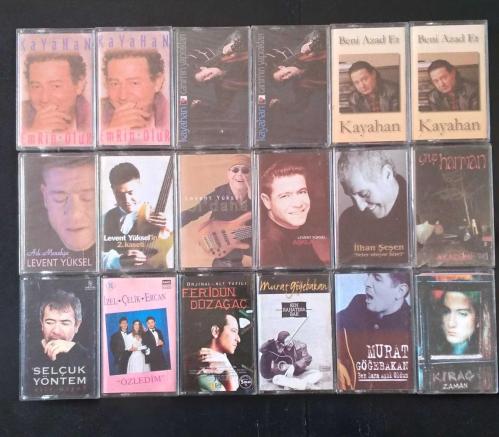 18 adet Pop Rock Kaset (Çoğu Jelatininde sıfır)