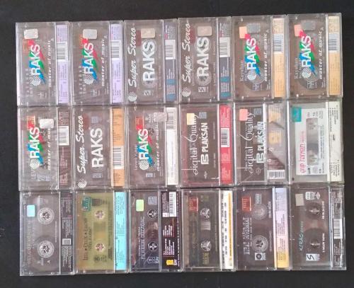 18 adet Pop Rock Kaset (Çoğu Jelatininde sıfır)