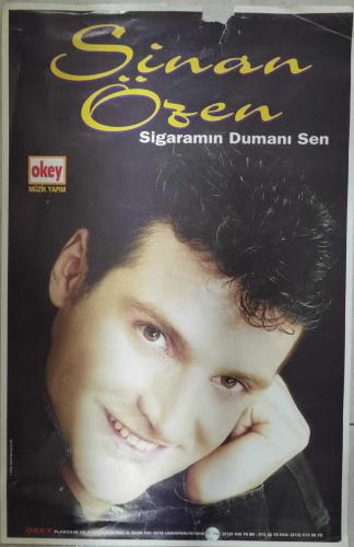 KASET/CD TANITIM AFİŞİ * SİNAN ÖZEN * SİGARAMIN DUMANI SEN * 32X49 CM