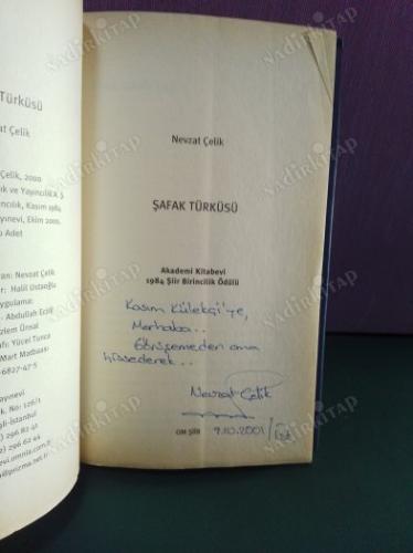 Şafak Türküsü İmzalı ve İthaflı Lütfen açıklamayı okuyunuz