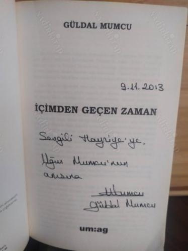 İÇİMDEN GEÇEN ZAMAN (İMZALI İTHAFLI )
