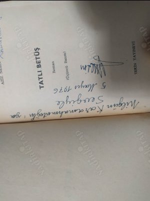TATLI BETÜŞ İMZALI İTHAFLI Lütfen Açıklamayı Okuyunuz