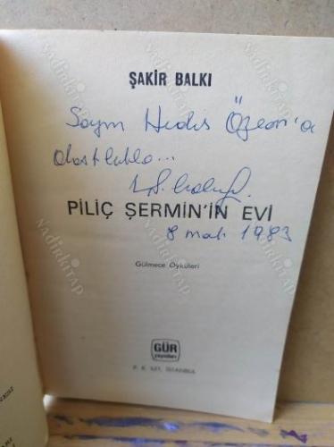 PİLİÇ ŞERMİN'İN EVİ İMZALI İTHAFLI KAPAK DESENİ TURHAN SELÇUK