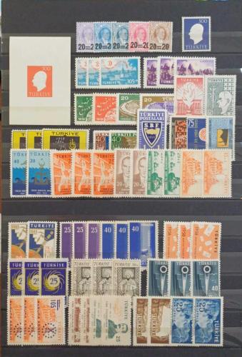 1958 1959 YILLARI MUHTELİF DAMGASIZ SERİLER KATALOG 1285 TL
