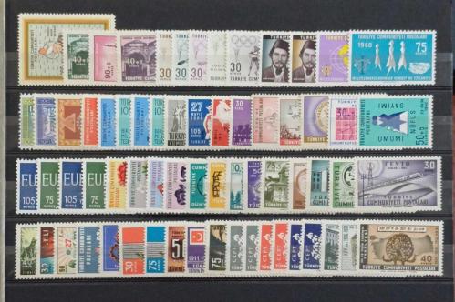 1960 1961 YILLARI MUHTELİF DAMGASIZ SERİLER KATALOG 915 TL