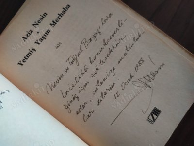YETMİŞ YAŞA MERHABA İMZALI İTHAFLI
