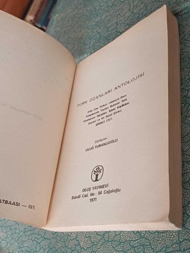 TÜRK OZANLARI ANTOLOJİSİ 1.CİLT