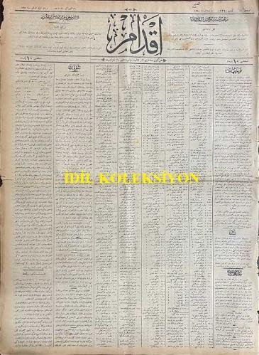 Osmanlıca İkdam Gazetesi, Orijinal Dönem Basım, (Ottoman Newspaper) - 12 Şubat 1897 - Sayı: 926 - Hicri: 10 Ramazan 1314 - Rumi: 31 Kanun-i Sani 1312 - Surre-i Hümayunun Azimeti - Girit: Hanya'dan Dün Varid Olan Bir Telgrafname Mealine Nazaran Girit Ahval-i Umumiyesi Asla Tebeddül Etmiş Olmayıp Sükun ve Salah Berdevamdır. Diğer Taraftan Fournier Şirketi Dünkü Gün Matbaamıza Atideki Telgrafnameyi Tebliğ Etmiştir 