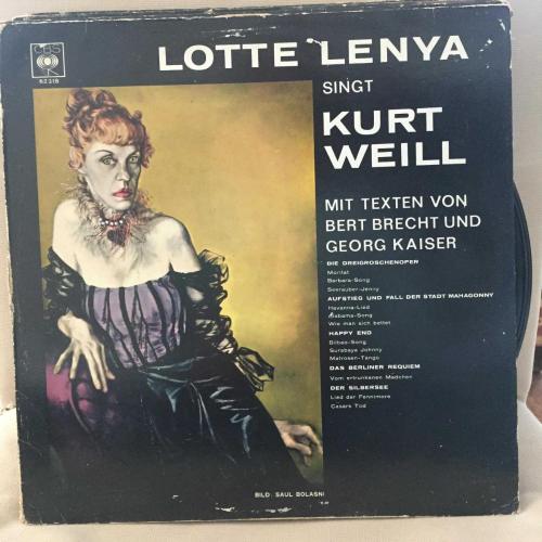 Lotte Lenya - Singt Kurt Weill Mit Texten Von Bert Brecht und Georg Kaiser / Holland 1969 / LP
