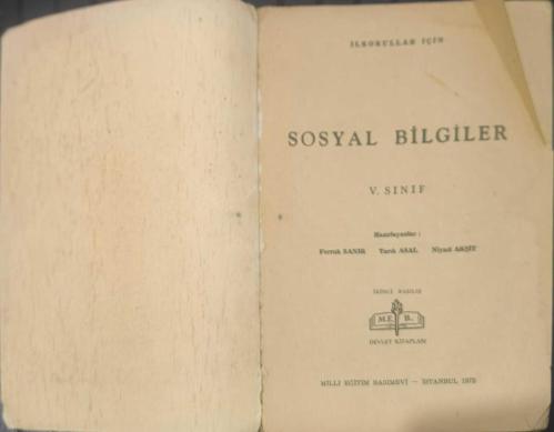 Sosyal Bilgiler V. Sınıf – Devlet Kitapları | 1975 Baskı