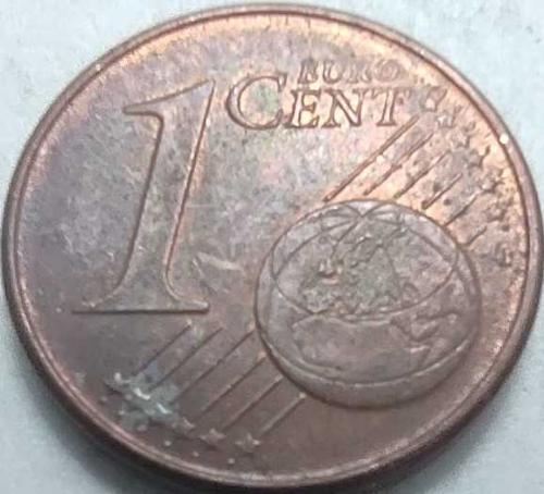 Yunanistan 2002 1 Euro Cent - Antik Atina Triremi (Savaş Gemisi) Temalı, Bakır Kaplama Çelik Para