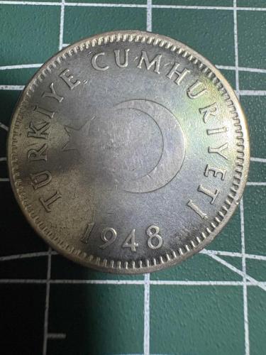 1948 1 LİRA GÜMÜŞ 7.45 GR.