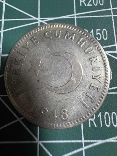 1948 1 LİRA GÜMÜŞ 7.45 GR.