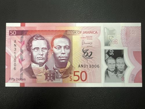 Jamaika 50 Dolar 2022. Polimer. Çil.