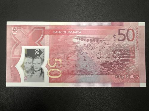 Jamaika 50 Dolar 2022. Polimer. Çil.