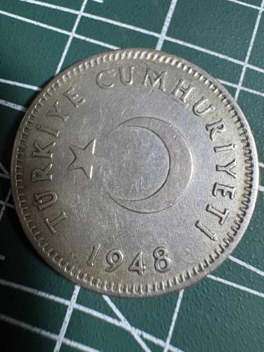 1948 1 LİRA GÜMÜŞ 7.45 GR.