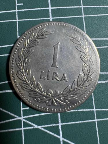 1947 1 LİRA GÜMÜŞ 7.45 GR.