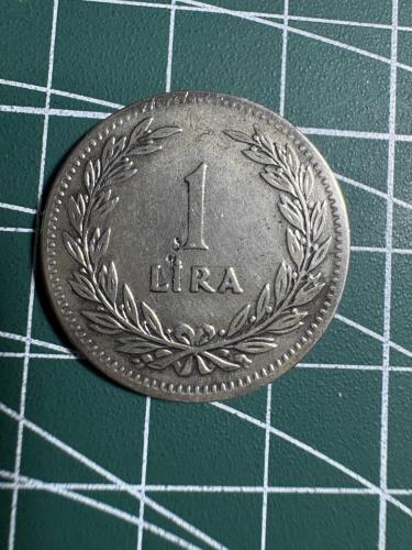 1947 1 LİRA GÜMÜŞ 7.45 GR.