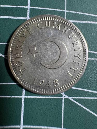 1948 50 KURUŞ GÜMÜŞ 3.84 GR.