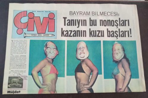 Çivi - Haftalık Mizah Gazetesi: Sayı 24 (8 Kasım 1978): 