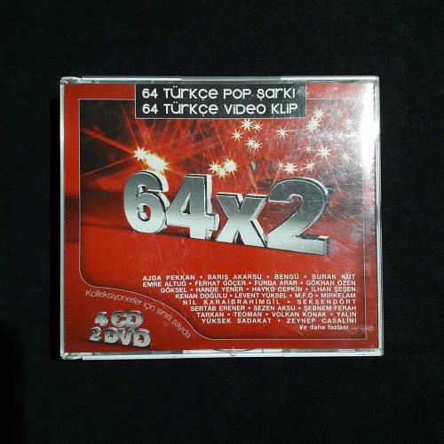 64 Türkçe Şarkı & 64 Türkçe Video Clip - 2006 Toplama POP 4 CD & 2 DVD box set.