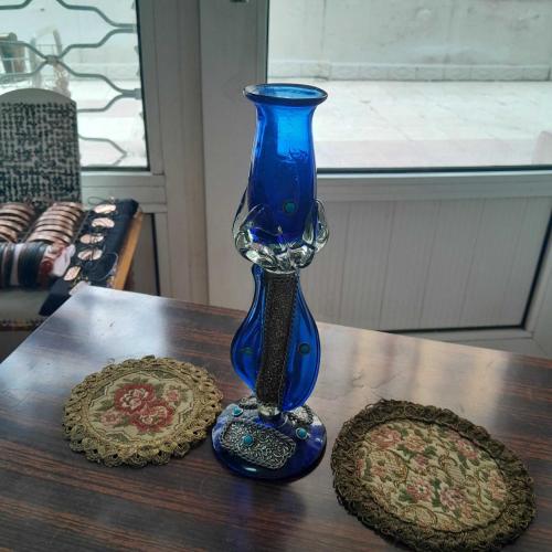 Antika Kobalt Cam Mumluk