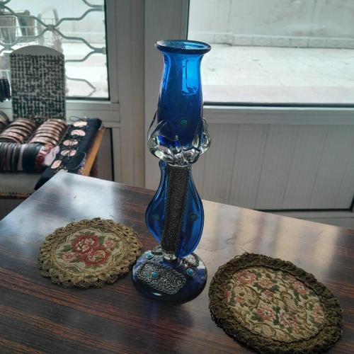 Antika Kobalt Cam Mumluk