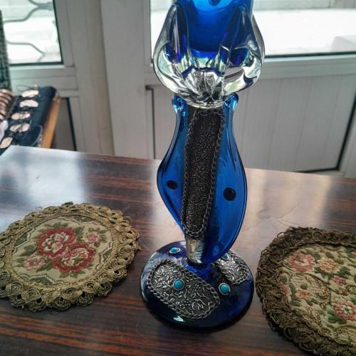 Antika Kobalt Cam Mumluk